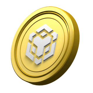 BNB coin decorative feature from Binance in the community trust section